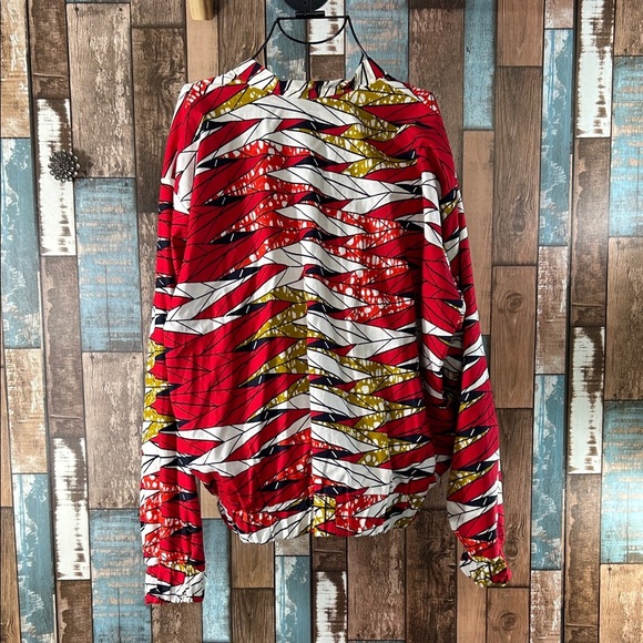 Grass-fields 2XL rayon Colorful Patterned Jacket - Picture 11 of 16